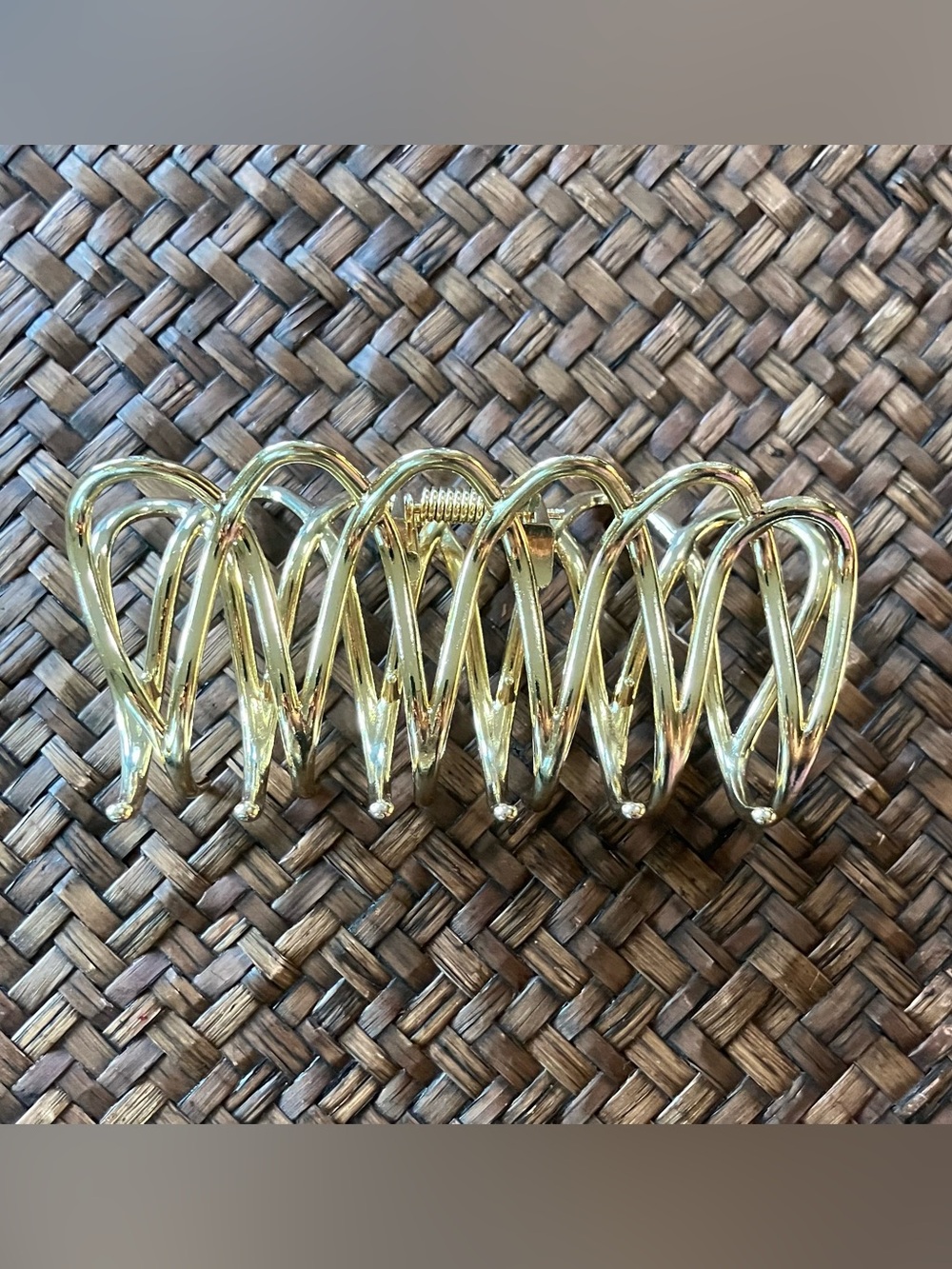 Gold Hair Claw Clip